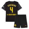 Camisola + Calções Borussia Dortmund N. Schlotterbeck 4 Criança Equipamento 2ª 24/25